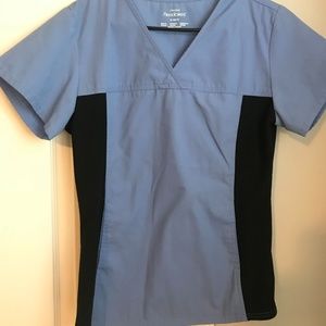Cherokee Flexibles Ceil Blue Scrub Top
